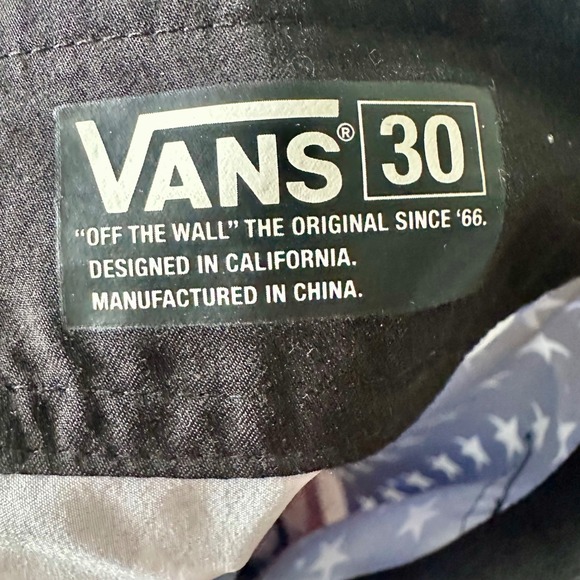 Vans Board Shorts American Flag Galaxy Print Swim Trunks Small 30‎ 4th Of July - Picture 3 of 6
